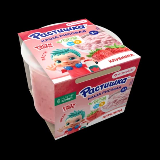 Каша рисовая КЛУБНИКА ПЕРЕМЕШАННАЯ