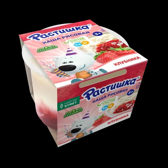 Каша рисовая КЛУБНИКА